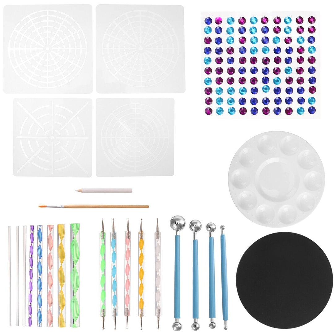 26Pcs Mandala Dotting Tools Set Kit Painting Rocks Stone Art Pen Polka Dot Template Cosmetic Image 1