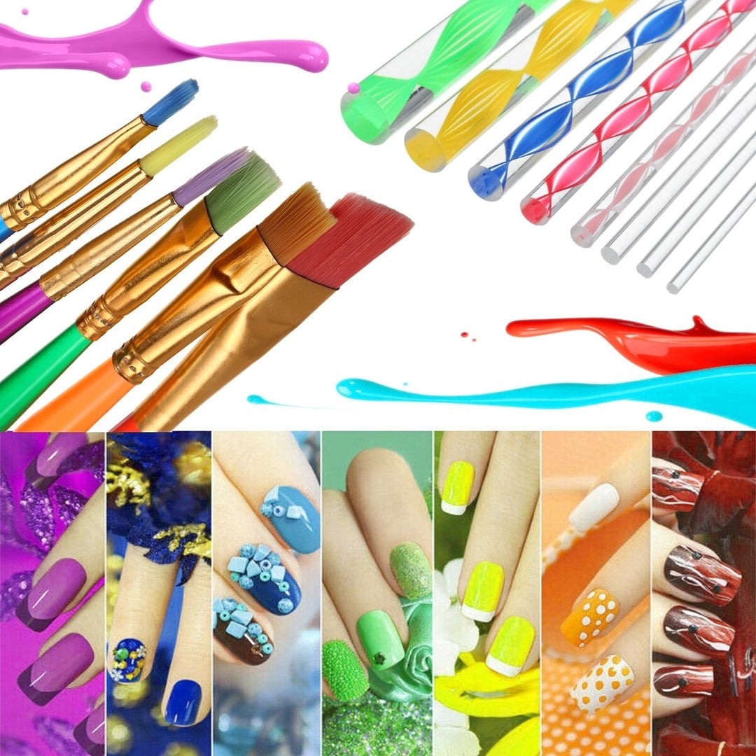 28Pcs Mandala Dotting Tools Set Rock Painting Kit Nail Art Pen Paint Stencil Image 7