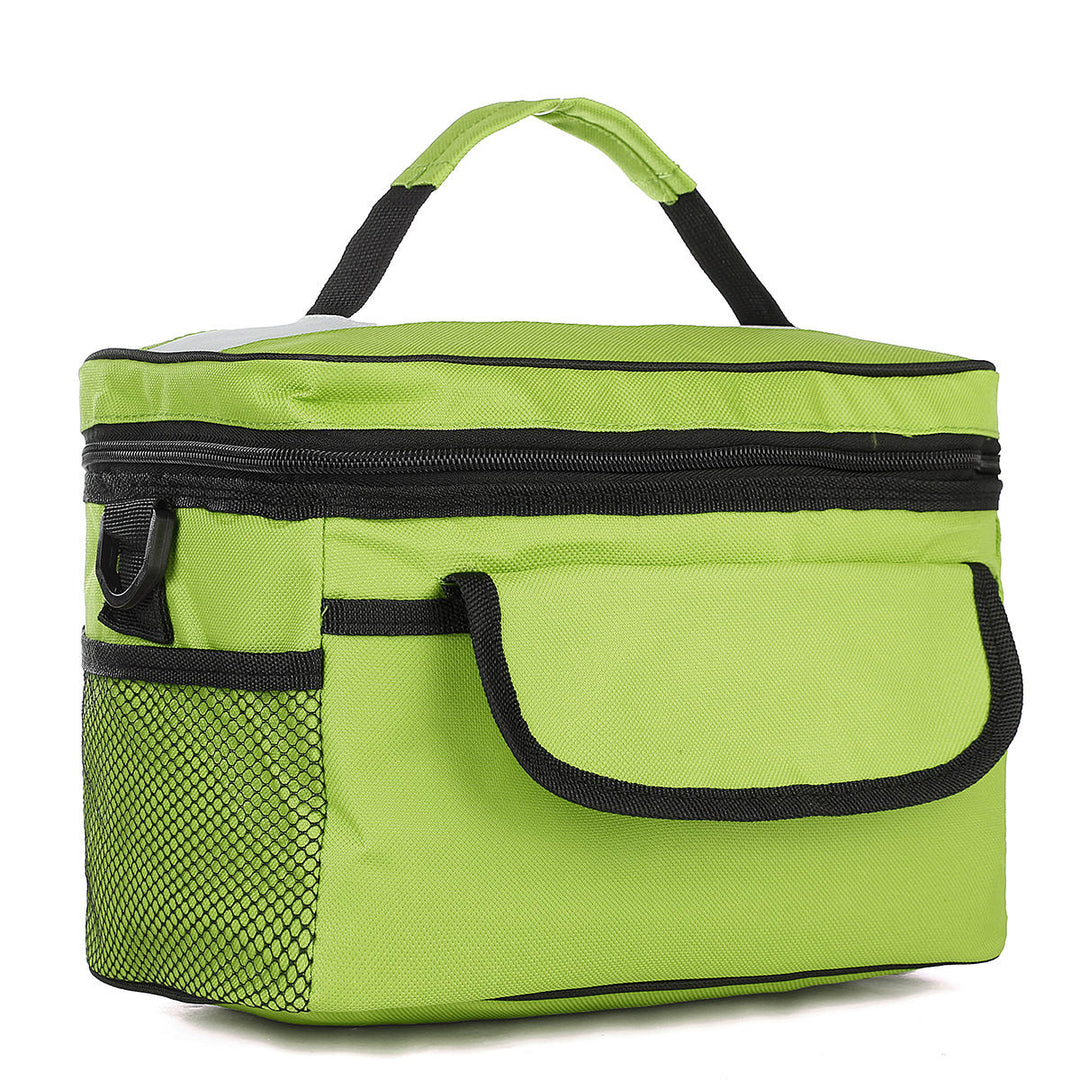 28x17x18cm Oxford Lunch Tote Cooler Backpack Insulated Picnic Bag for Camping Travel Image 10