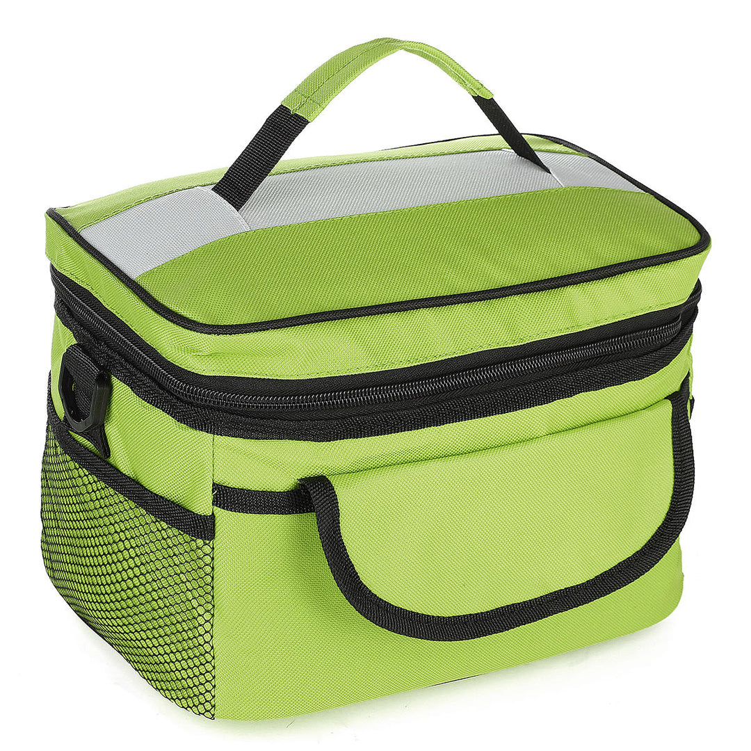 28x17x18cm Oxford Lunch Tote Cooler Backpack Insulated Picnic Bag for Camping Travel Image 11
