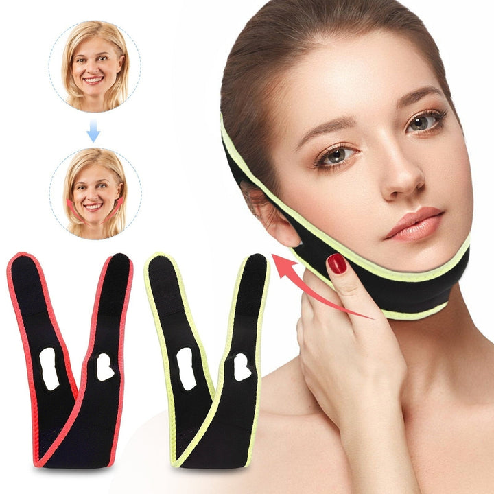 2pcs Facial Slimming Strap Pain-Free Face Lifting Belt Double Chin Reducer V Line Lifting Strap Chin Up Patch Face Lift Image 3