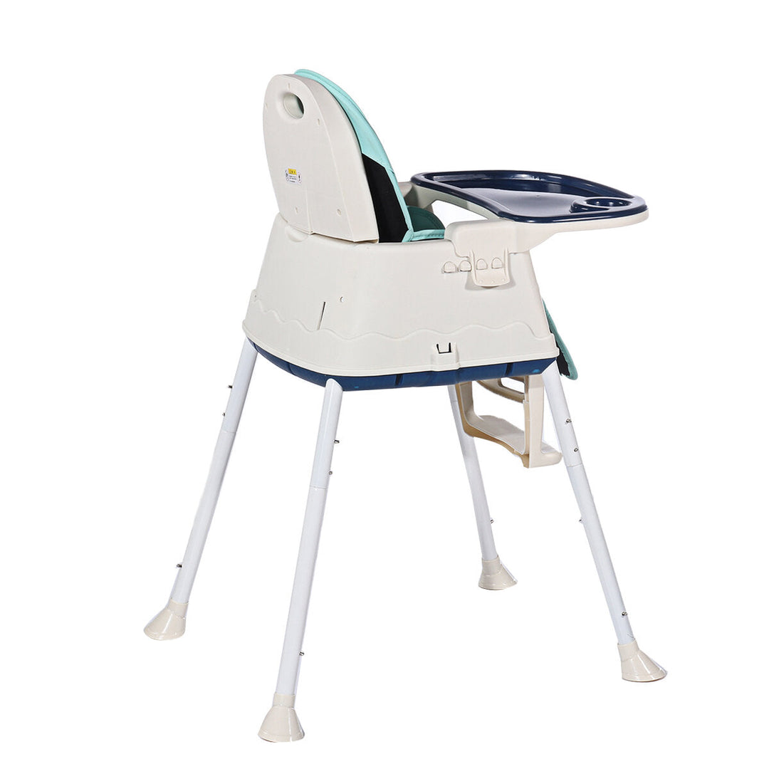 3-in-1 Kids Feeding Chair Baby Toddler Adjustable Highchair Booster Play with Tray Wheel DTTT Image 3