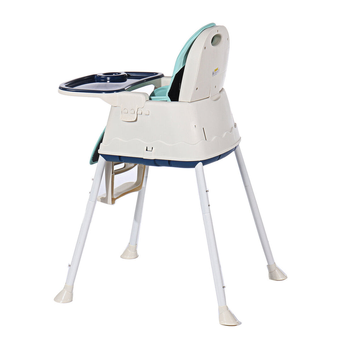 3-in-1 Kids Feeding Chair Baby Toddler Adjustable Highchair Booster Play with Tray Wheel DTTT Image 4