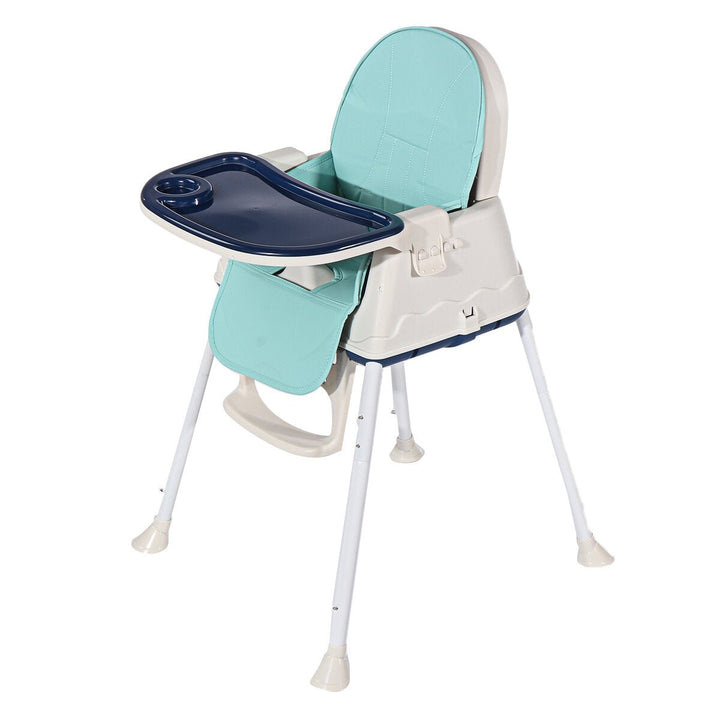 3-in-1 Kids Feeding Chair Baby Toddler Adjustable Highchair Booster Play with Tray Wheel DTTT Image 9