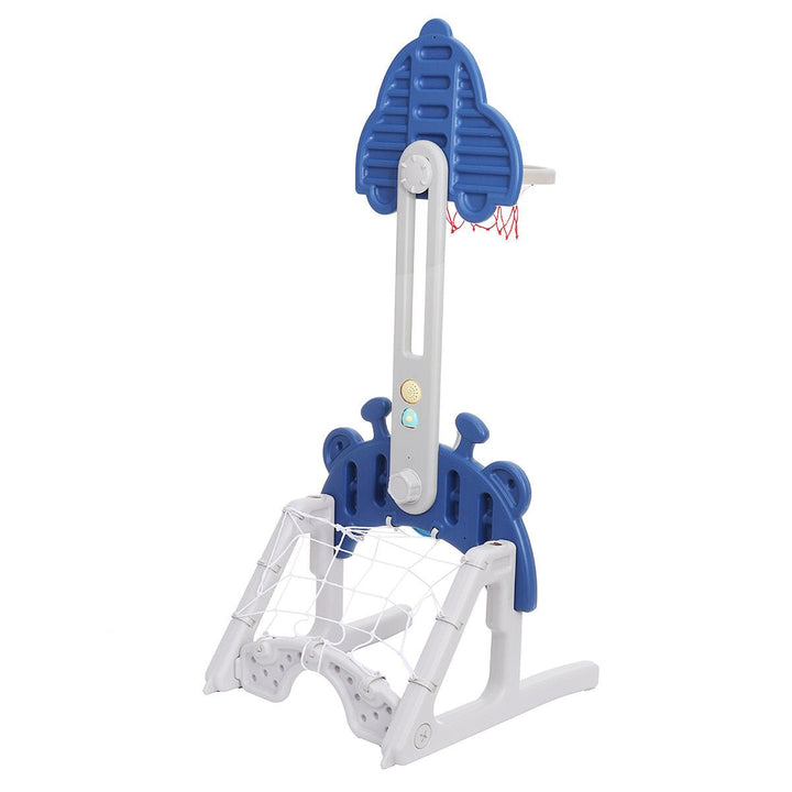 4-in-1 Height Adjustable Kids Basketball Hoop Set Stand Sports Activity Centre DTTT Image 7