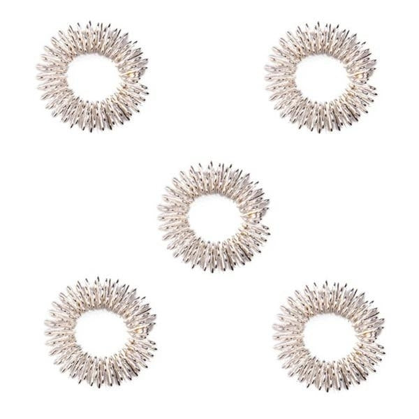 5 Pcs Acupuncture Tools Finger Health Care Massage Rings Image 6