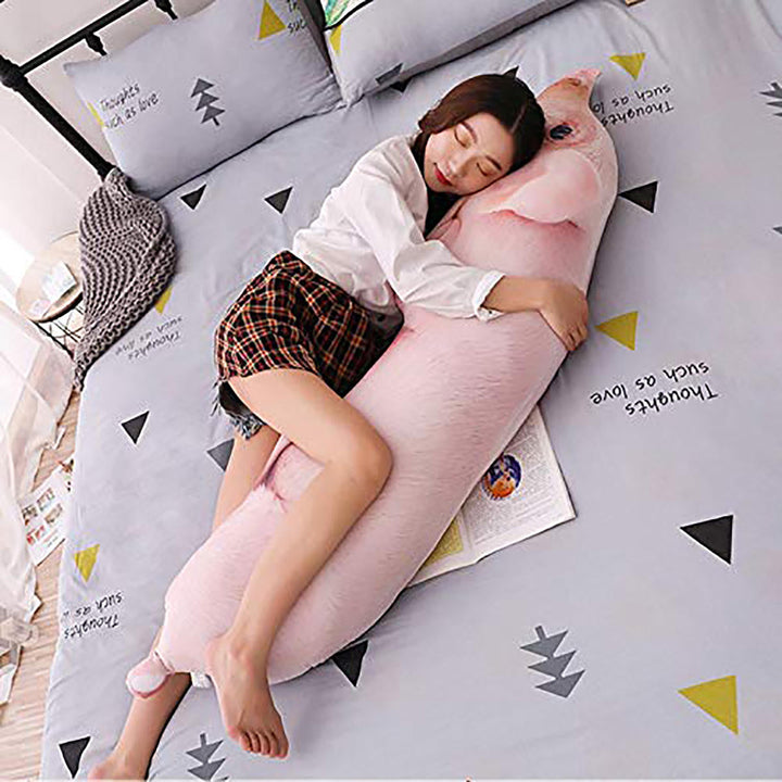 50/70/90CM Simulated Sleeping Pig Plush Pillow Doll Sofa Decor Cotton Kids Gifts DTTT Image 4