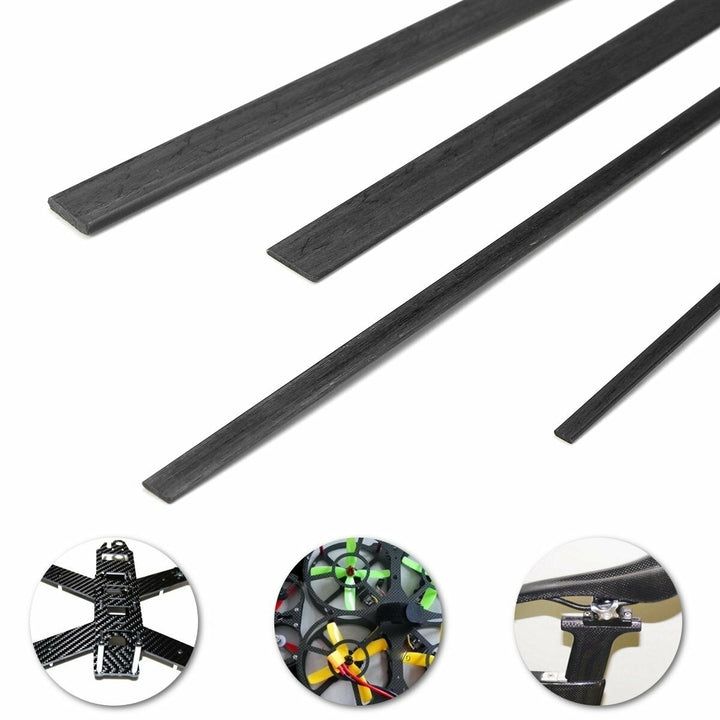 5pcs 500mm Carbon Fiber Strips Flat Bar RC Model Airplane Parts Accessories DTTT Image 7