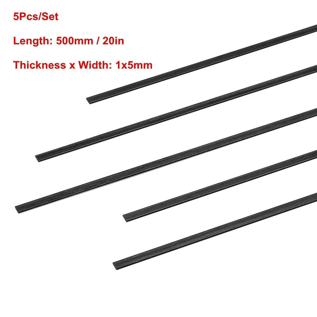 5pcs 500mm Carbon Fiber Strips Flat Bar RC Model Airplane Parts Accessories DTTT Image 9