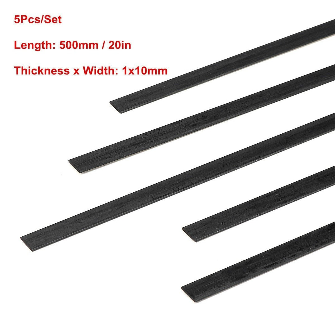 5pcs 500mm Carbon Fiber Strips Flat Bar RC Model Airplane Parts Accessories DTTT Image 10