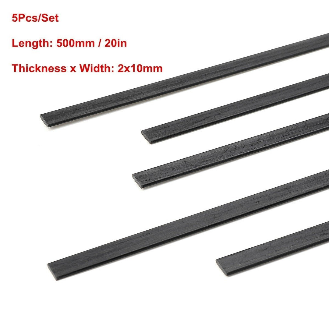 5pcs 500mm Carbon Fiber Strips Flat Bar RC Model Airplane Parts Accessories DTTT Image 11