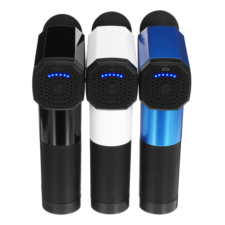 6 Gear Electric Percussion Massager USB Muscle Tissue Pain Relax Therapy Massager + 4 Heads Image 2