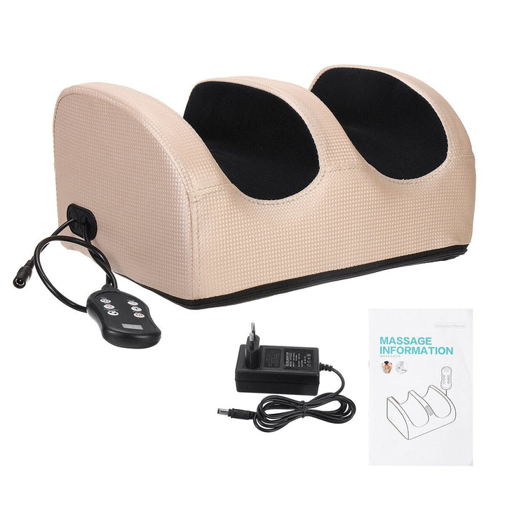 6 Levels 12V 24W Electric Foot Massager Calf Leg Air Compression Hot Compress Massage Machine Foot Care Image 6