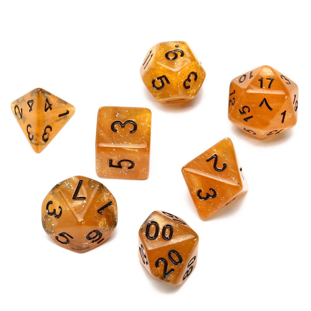 7 Piece Polyhedral Dice Set Multisided Dice With Dice Bag RPG Role Playing Games Dices Gadget Image 2