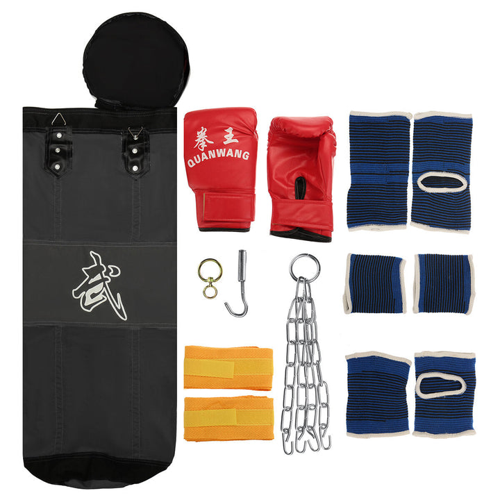 9 in 1 Double Support Hanging Boxing Sandbags Sparring Training Sandbags Oxford Cloth Household Men And Women Image 6