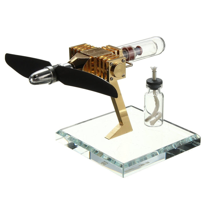 Aircraft Hot Air Engine Power Generator Engine Innovative Stirling Engine Science Toys  Version Image 1