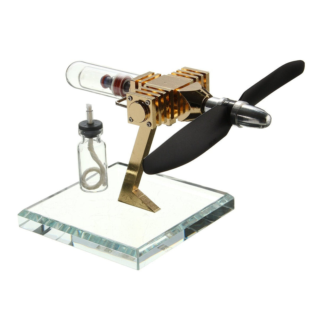 Aircraft Hot Air Engine Power Generator Engine Innovative Stirling Engine Science Toys  Version Image 4