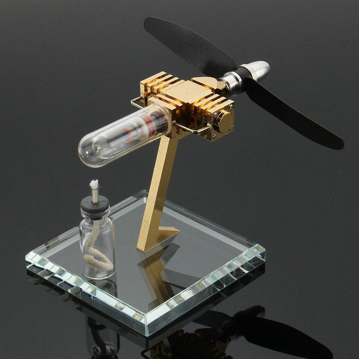 Aircraft Hot Air Engine Power Generator Engine Innovative Stirling Engine Science Toys  Version Image 7