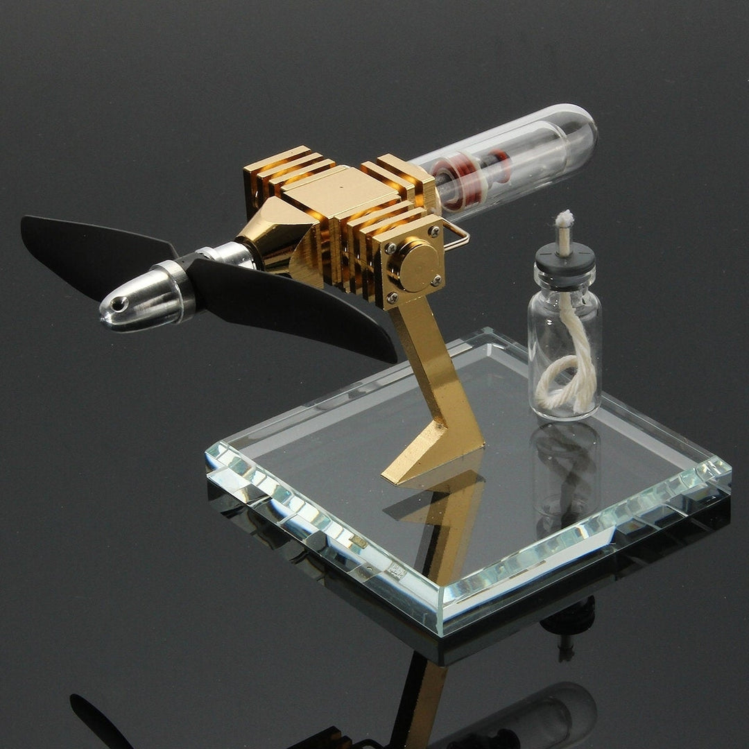 Aircraft Hot Air Engine Power Generator Engine Innovative Stirling Engine Science Toys  Version Image 9