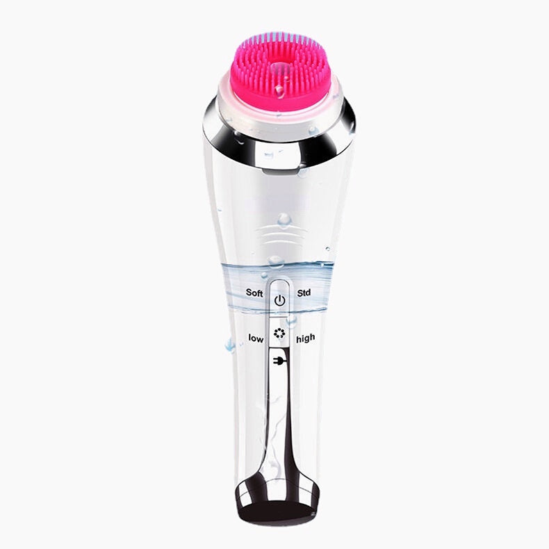 Automatic Facial Cleansing Brush 4in1 Electric Rotation With Heating Massage Blackhead Deep Remove Skin Care Face Image 2