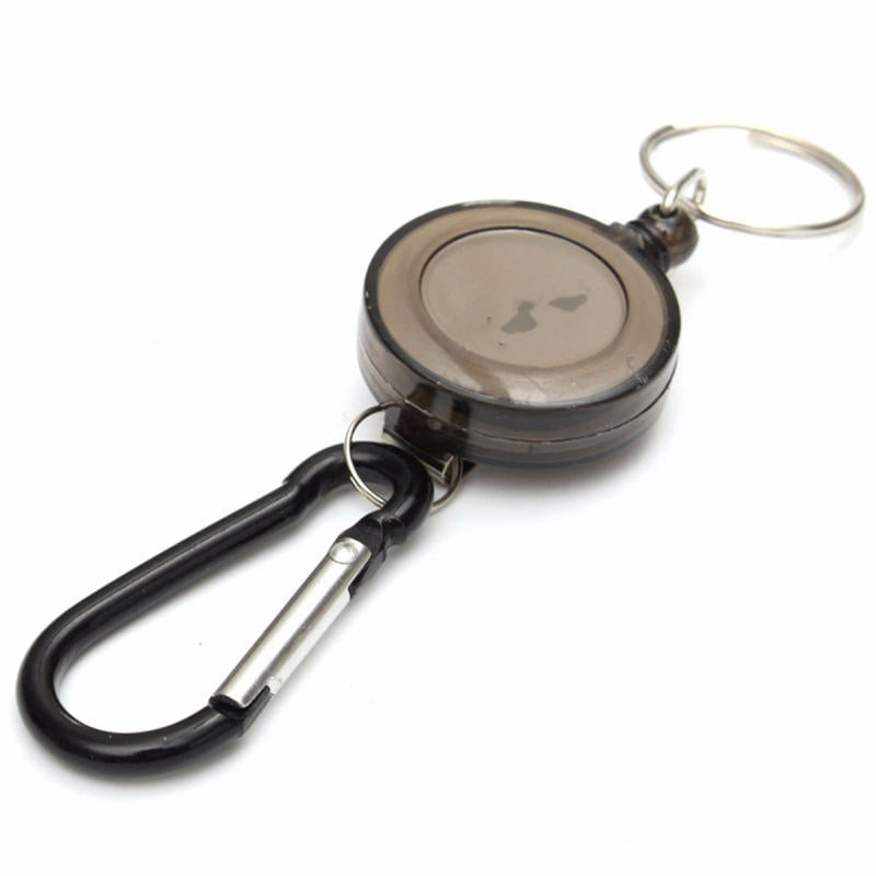 Badge Reel Telescopic Key Buckle Carabiner Recoil Retractable Holder Key Chain Image 2