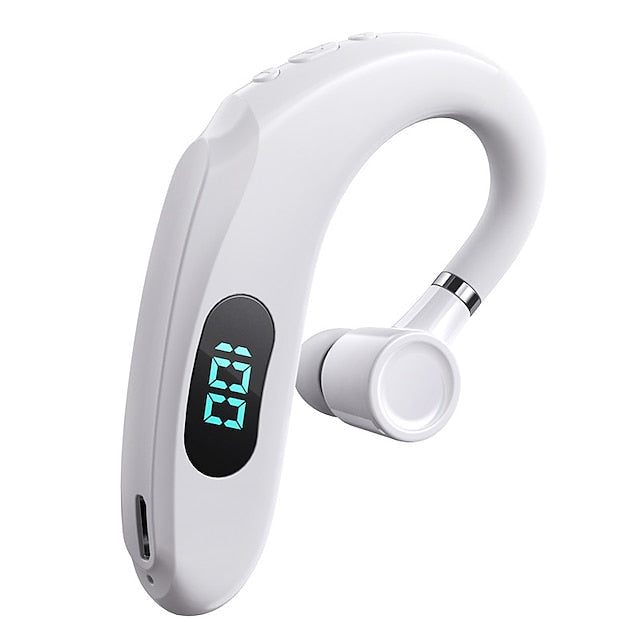 Business Wireless Bluetooth Headset With Digital Display Earpiece Sports Ear Hook Headset Stereo Earbuds Super Long Image 2