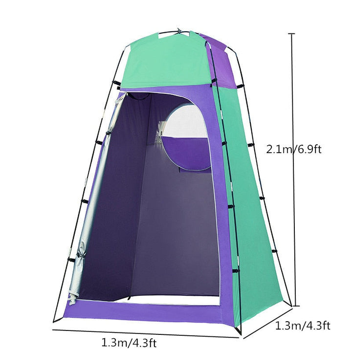 Camping Shower Tent Outdoor Toilet Tent with Removable Bottom Portable Privacy Shelter Shade Tent DTTT Image 4