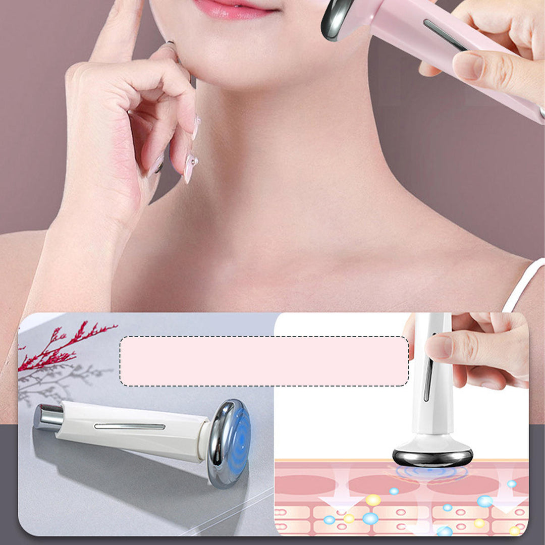 Electric Magnetic Vibration Facial Massager Portable Eyes Skin Rejuvenation Lifting Wrinkle Remover Device Anti Aging Image 4