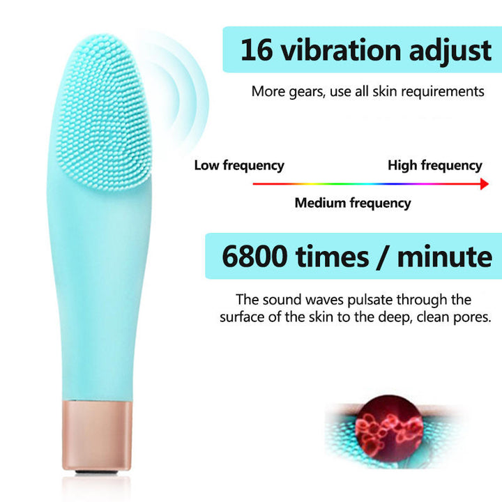 Electric Facial Cleansing Brush Gentle Exfoliation and Sonic Vibration for All Skin Types Image 3