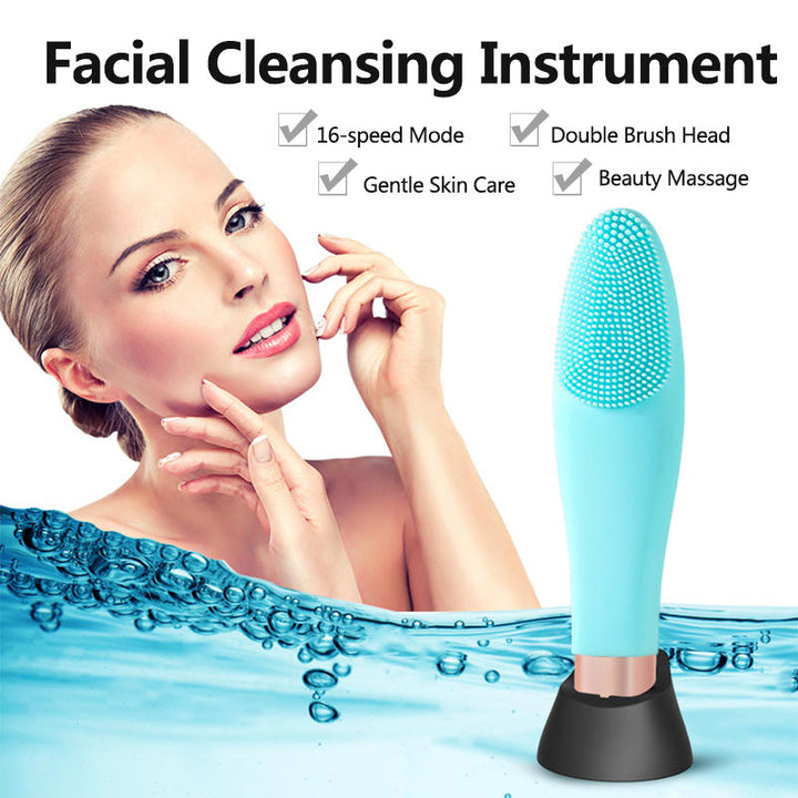 Electric Facial Cleansing Brush Gentle Exfoliation and Sonic Vibration for All Skin Types Image 7