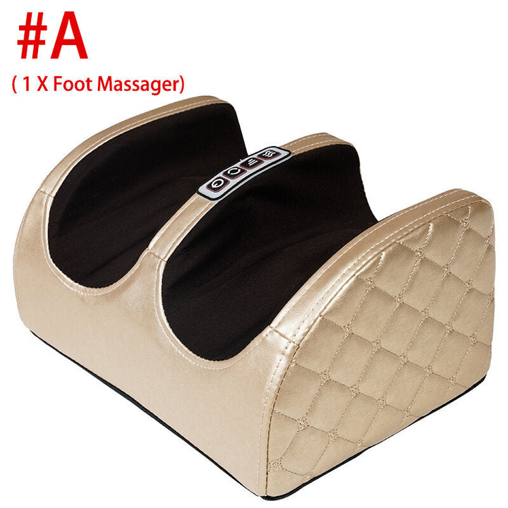 Electric Foot Massager Leg Back Heated Relief Pain Shiatsu Kneading Rolling Auto Off Massage Machine Image 4