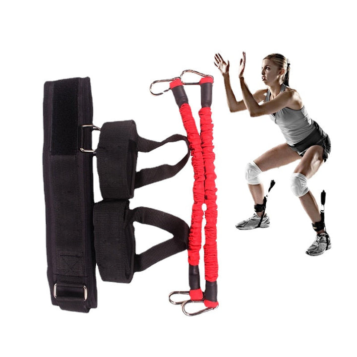 Fitness Bounce Trainer Rope Resistance Band Basketball Tennis Running Jump Leg Strength Agility Training Strap equipment Image 1