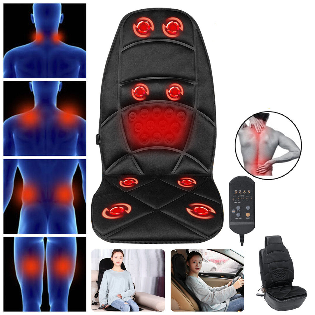 Full Body Waist Back Vibration Massage Cushion Intelligent Control Automatically Timing Car Massage Seat Overload Image 4