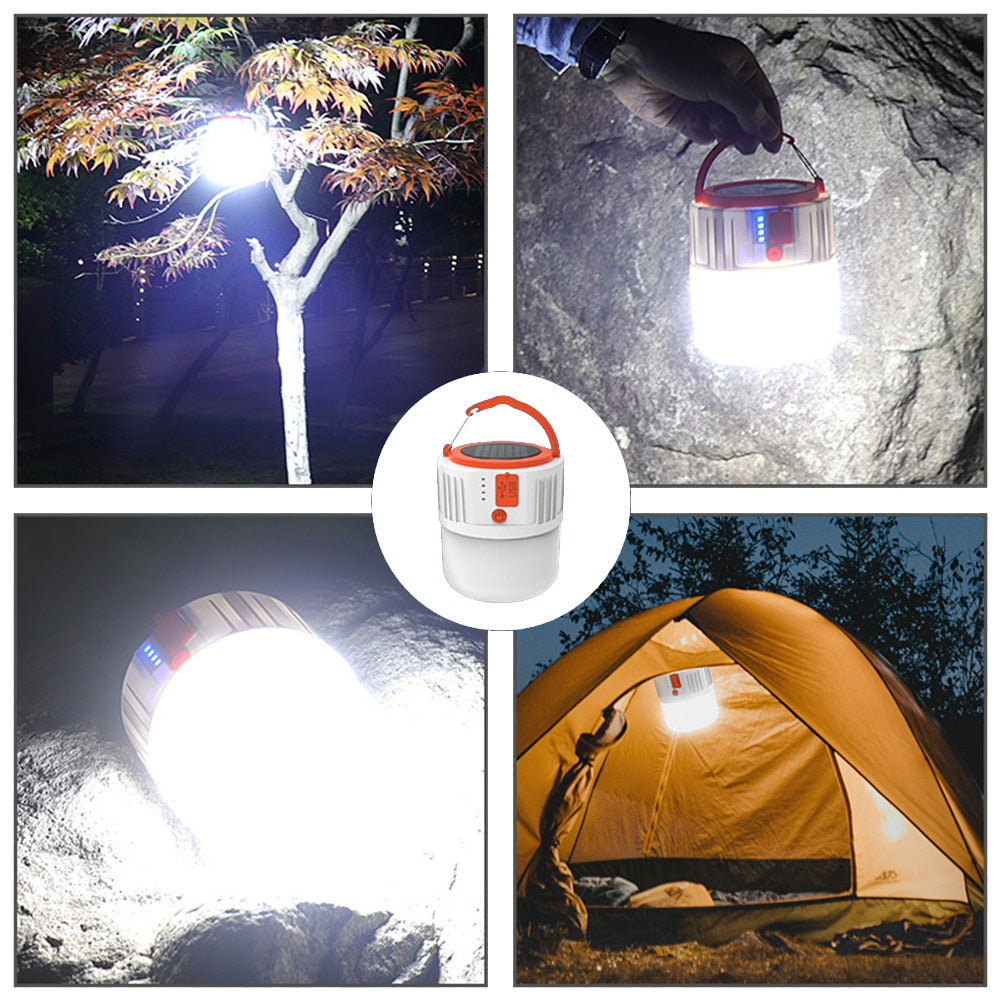 LED Solar Charging Light Energy-saving USB 42Lamp Bead Bulb Night Market Lamp Mobile Outdoor Camping Power Outage Image 2