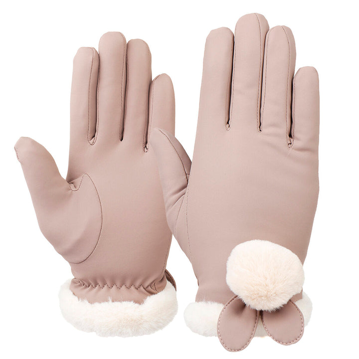 Ladies Winter Gloves Touch Screen Outdoor Sport Driving Waterproof Thermal Warm Gloves Image 3