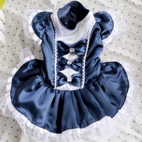 Lovely Dog Dress Puppy Wedding Dress Formal Dress Doggy Skirt Dog Clothes DTTT Image 1