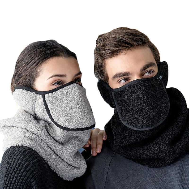 Men Women Winter Warm Cold Dustproof Face Mask Breathable Warm Ears Outdoor Cycling Ski Travel Mouth Face Mask Image 2