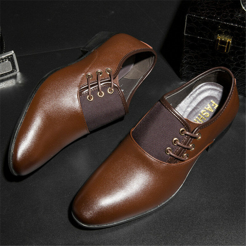 Mens Casual Office Formal Work Loafer Pointed Toe Business Dress Non Slip Shoes Image 2
