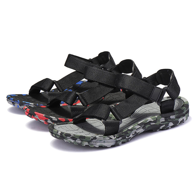 Men Casual Sandals Camo Fisherman Outdoor Shoes Beach Hiking Slippers DTTT Image 1