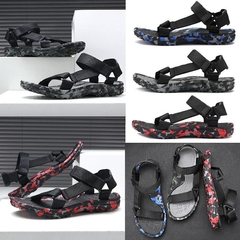 Men Casual Sandals Camo Fisherman Outdoor Shoes Beach Hiking Slippers DTTT Image 2