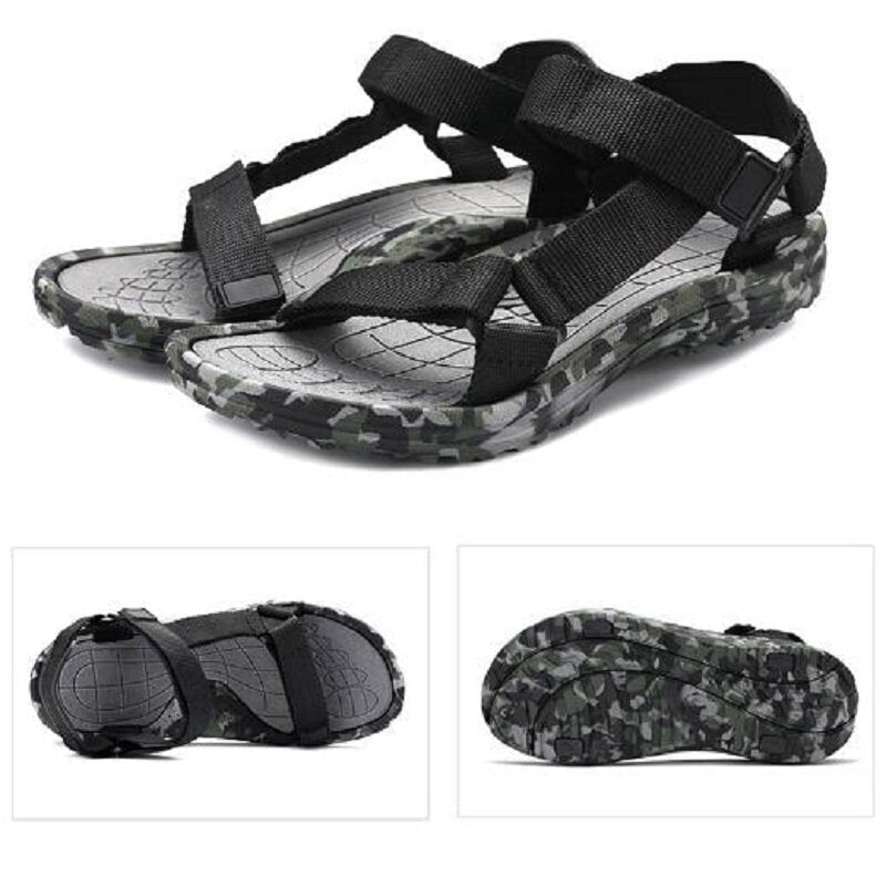 Men Casual Sandals Camo Fisherman Outdoor Shoes Beach Hiking Slippers DTTT Image 1