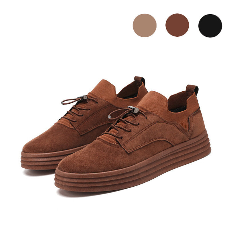 Men Fashion Casual Sneakers Flat Heel Leisure Walking Shoes Low Top Lace-Up Shoe Image 1