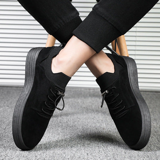 Men Fashion Casual Sneakers Flat Heel Leisure Walking Shoes Low Top Lace-Up Shoe Image 4