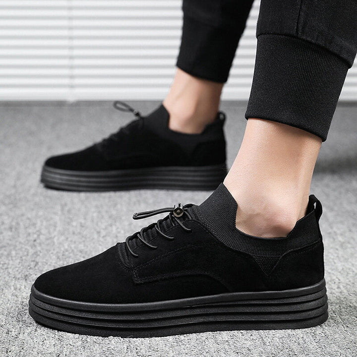 Men Fashion Casual Sneakers Flat Heel Leisure Walking Shoes Low Top Lace-Up Shoe Image 6