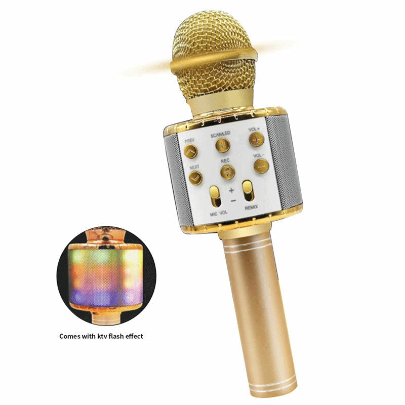 microphone with LED LightsbluetoothStudio microphoneCorner Recorder Image 1