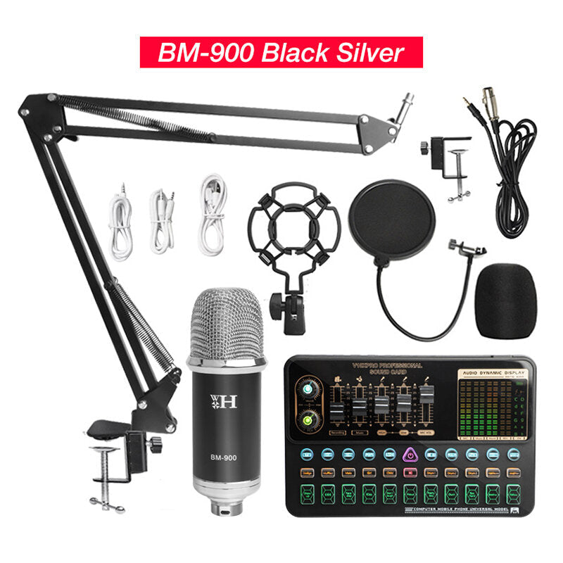 Microphone V10XPRO Professional Sound Card Recording Condenser kit with Shock Mount Image 2