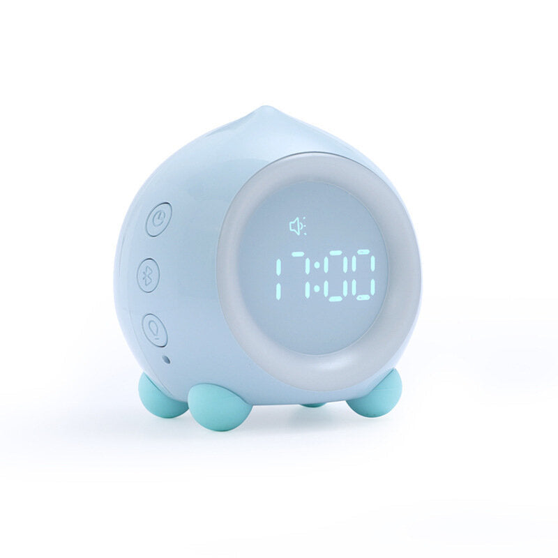 Mini LED Digital Voice Control Creative Alarm Clock Smart Speaker Multi-function Sleep Timer Night Light Image 1