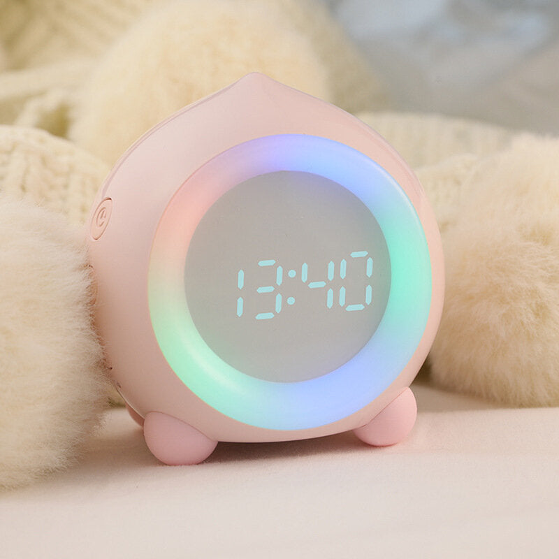 Mini LED Digital Voice Control Creative Alarm Clock Smart Speaker Multi-function Sleep Timer Night Light Image 2