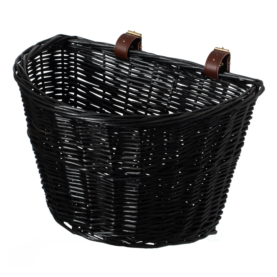 Vintiquewise Wicker Bike Basket 15.75x11.75 Universal Handlebar Mount Adjustable Image 2