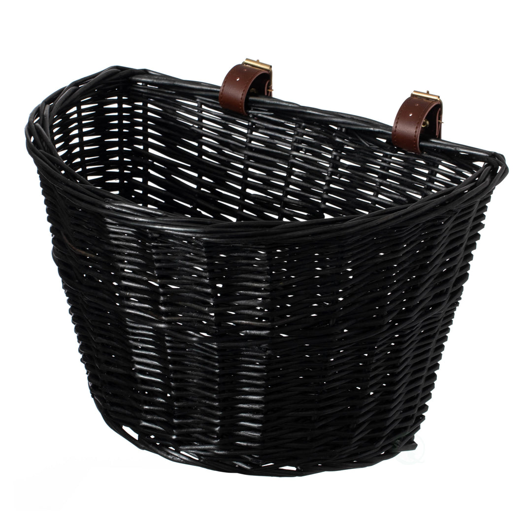 Vintiquewise Wicker Bike Basket 15.75x11.75 Universal Handlebar Mount Adjustable Image 1